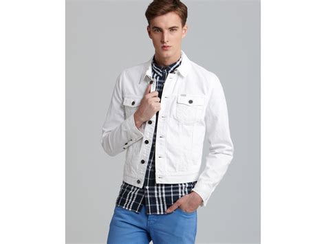 burberry white dinner jacket|burberry white denim jacket.